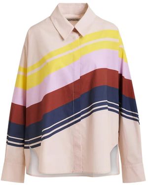Essentiel Antwerp Joppy Stripe-Print Shirt - Natural
