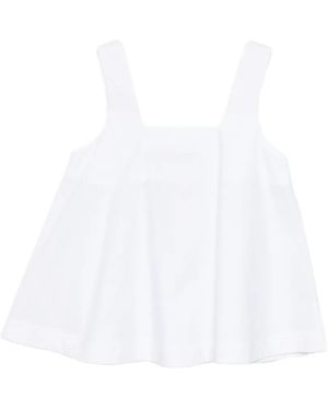 Psophia Square-Neck Top - White