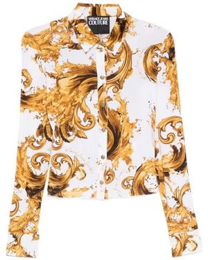 Versace Jeans Couture Barocco-Print Shirt - Metallic