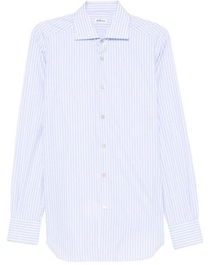 Kiton Striped button shirt - Weiß
