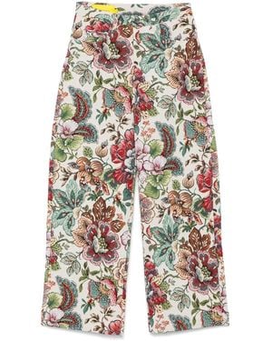Marques'Almeida Brocade Palazzo Trousers - Blue