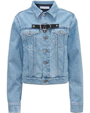 JW Anderson Padlock Strap Trucker Jacket - Blue