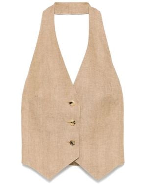 Max Mara Sauro Gilet - Natural