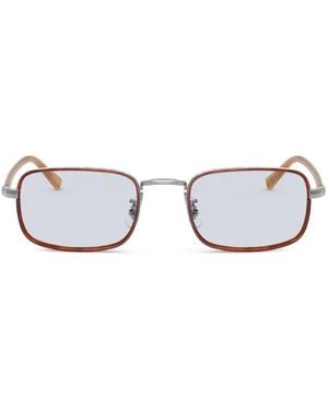 Oliver Peoples Gafas Brymer Con Montura Rectangular - Blanco