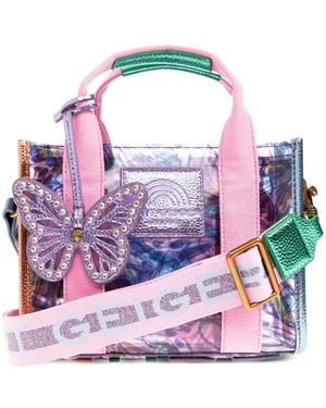 Kurt Geiger Sac Cabas Southbank À Breloque Papillon - Pink