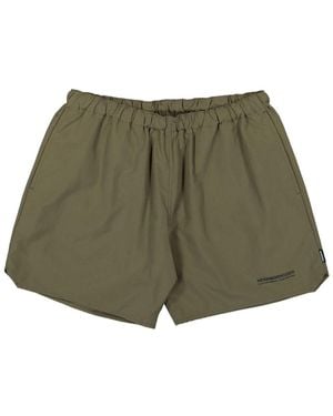 Neighborhood Logo-Print Swim Shorts - Green