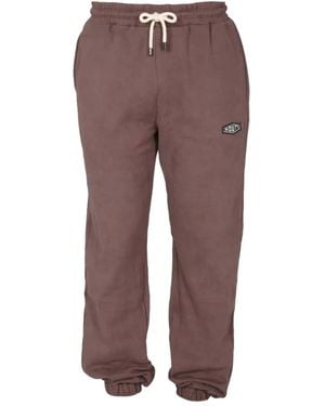 MOUTY Logo-Patch Track Trousers - Brown