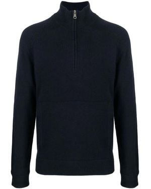 J.Lindeberg Collin Half-zip Knit Jumper - Blue