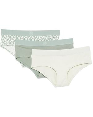 Marc O' Polo Floral-Print Briefs (Pack Of Three) - White