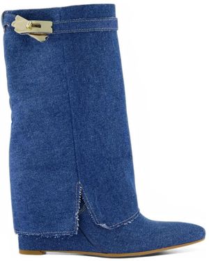 Gibaldi Botas Vaqueras Icona Con Cuña - Azul