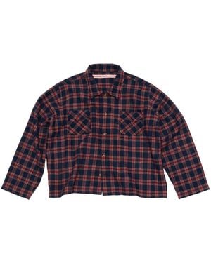 Stockholm Surfboard Club チェック オーバーシャツ - パープル