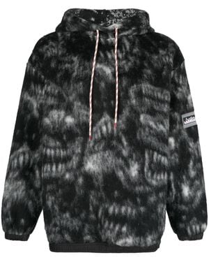 Aries Hoodie Mit Logo-Patch - Schwarz