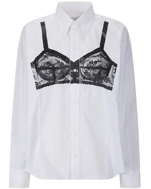 VAQUERA Bra-Print Button-Down Shirt - Grey