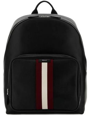 Bally レザー バックパック - ブラック