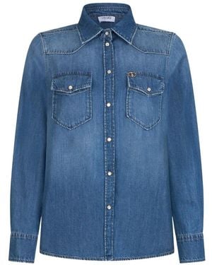 Liu Jo Denim Wash Shirt - Blue