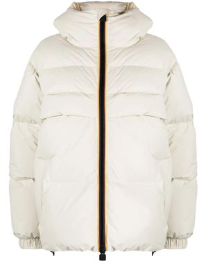 K-Way Clauden 2.1 Padded Parka Coat - Natural