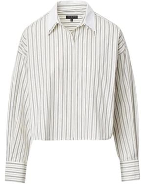 Rag & Bone Marin Gestreepte Blouse - Wit