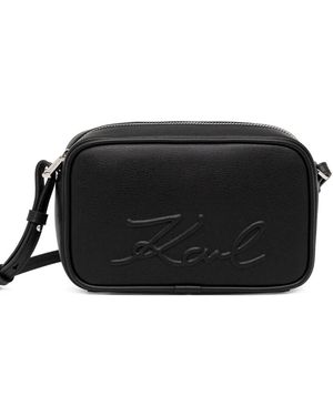 Karl Lagerfeld K/VILLE embossed -logo crossbody bag - Schwarz