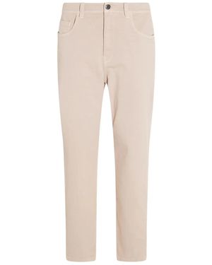 Brunello Cucinelli Straight-Leg Trousers - Natural
