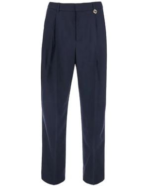 CASABLANCA Pantalones Con Placa Del Logo - Azul