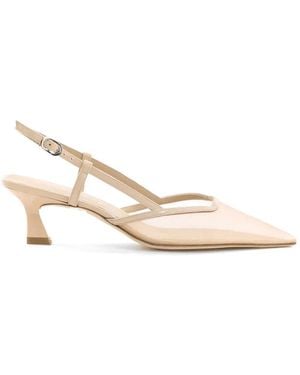 Stuart Weitzman Vinnie 50 Slingback-Pumps - Natur