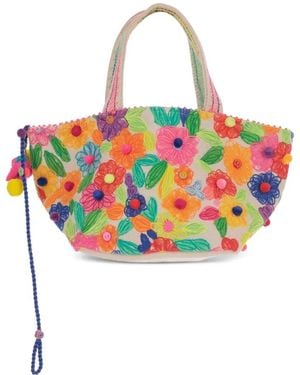 Péro Borsa A Spalla Con Ricamo - Bianco