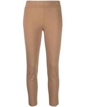 Blanca Vita Legging À Plis Marqués - Neutre