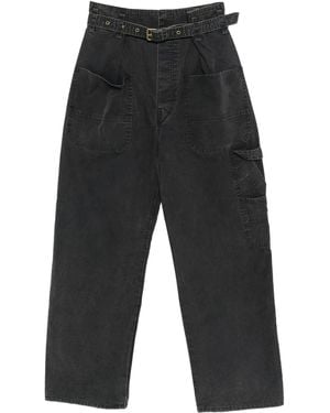 Isabel Marant Pantaloni Con Cintura - Grigio