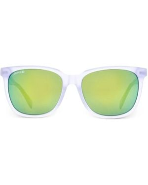 Lacoste Square-Frame Sunglasses - Green