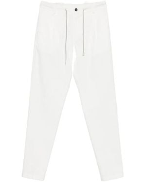 Eleventy Drawstring Pleated Pants - White