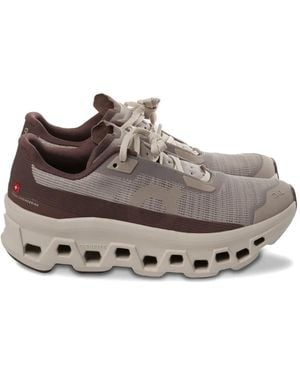 On Shoes Cloudmonster Void Paneled Sneakers - Gray
