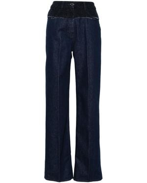 Givenchy Bouclé-Panelled Jeans - Blue
