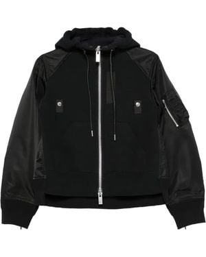 Sacai Sweatshirts - Black