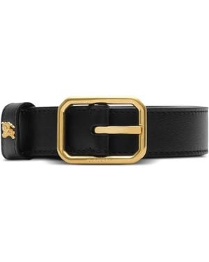 Burberry Leather Knight Belt - White
