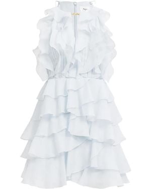 Aje. Cleo Ruffled Tiered Mini Dress - Blue