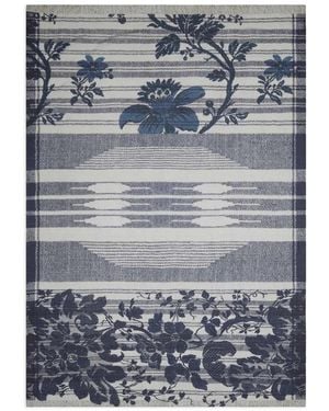 Pierre Louis Mascia Hawnbci Floral-Print Scarf - Blue