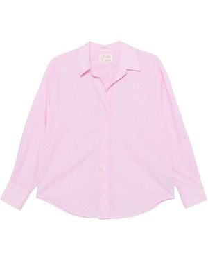 MC2 Saint Barth Striped Embroidered Shirt - Pink