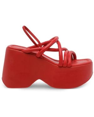 Vic Matié Yoko Platform Sandals - Red