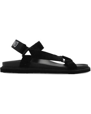 Moschino Strap Detail Sandals - Black