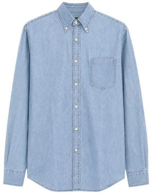 Paul & Shark Klassisches Jeanshemd - Blau