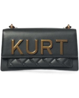 Kurt Geiger Shoreditch East West Quilted Logo-Plaque Shoulder Bag - Grey