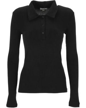 Agolde Polo Con Bottoni - Nero