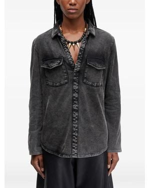 Osklen Marbled Pocket Shirt - Black