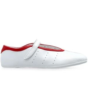 adidas Stan Smith Lo Leather Ballet Flats - White