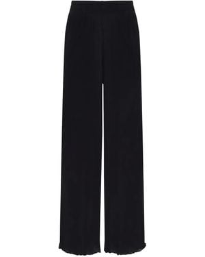 Vilebrequin Elasticated-Waistband Wide-Leg Trousers - Black