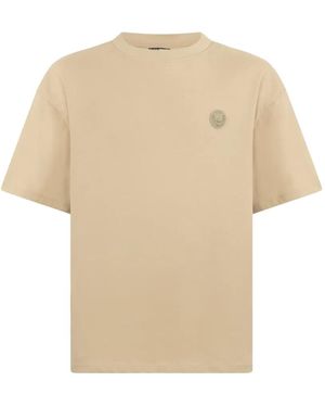 Philipp Plein T-Shirt À Écusson En Silicone Et Col Rond - Natural