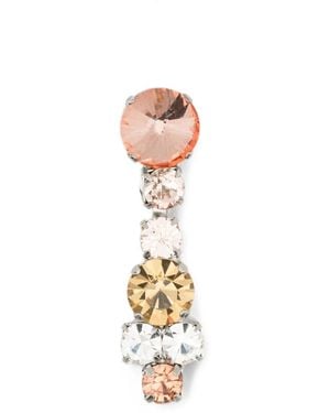 forte_forte Crystal-Embellished Drop Earrings - White