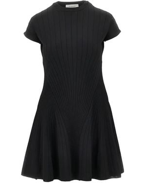 Sportmax Ribbed Mini Dress - Black