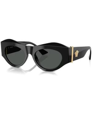 Versace Ve4477U Medusa-Embellished Sunglasses - Black