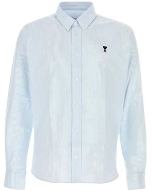 Ami Paris Ami de Coeur oxford shirt - Azul
